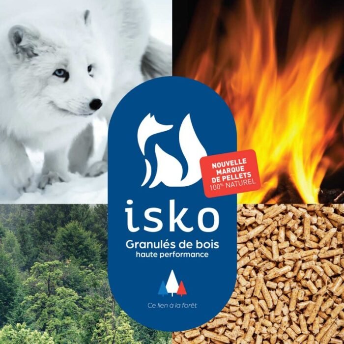 Demi-palette de granulés de bois ISKO - 35 sacs – Image 1