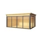Abri de jardin Domeo 4 Plus 13.5 m² en bois massif 44 mm