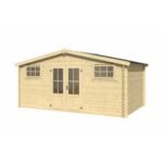 Abri de jardin Washington 18 m² en bois massif 28 mm – Image 2