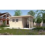Abri de jardin WEKA 179A+appentis de 9.2 m² en bois massif 28 mm – Image 2