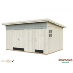PALMAKO Abri de rangement Kalle 13.5 m² avec plancher et deux compartiments – Image 2