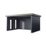 Auvent de jardin Singolo 4836 + 2 fenêtres - Anthracite – Image 2