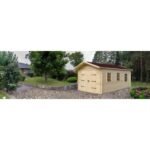 EDEN PARTENAIRE  JARDIN Abri de jardin Campanule en bois naturel sans plancher 180 x 180 x 214 cm – Image 2