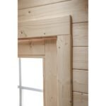 EDEN PARTENAIRE JARDIN Abri de jardin Coquelicot L avec auvent en bois naturel sans plancher 309 x 596 cm – Image 4