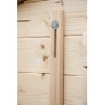 EDEN PARTENAIRE  JARDIN Abri de jardin Coquelicot XL en bois naturel sans plancher 300 x 300 x 700 x 216 cm – Image 6