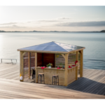 FORESTA - Pool House Blueterm bois THT 12.32 m² + 2 Vantelles + 2 parois comptoir avec montage – Image 4