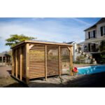FORESTA - Pool House Blueterm bois THT 12.32 m² + 2 Vantelles + 2 parois comptoir avec montage – Image 7