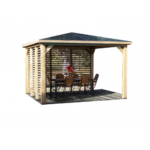 FORESTA - Pool House Blueterm bois THT de 12.32 m² + 2 Vantelles avec montage inclus – Image 2