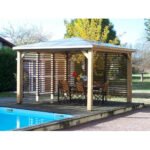 FORESTA - Pool House Blueterm bois THT de 12.32 m² + 2 Vantelles avec montage inclus – Image 5