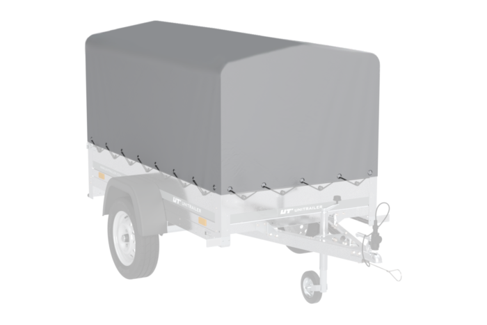 Remorque simple essieu 200x106 avec bâche haute, arceau, rehausses de ridelles et roue jockey - Garden Trailer 200 KIPP – Image 14