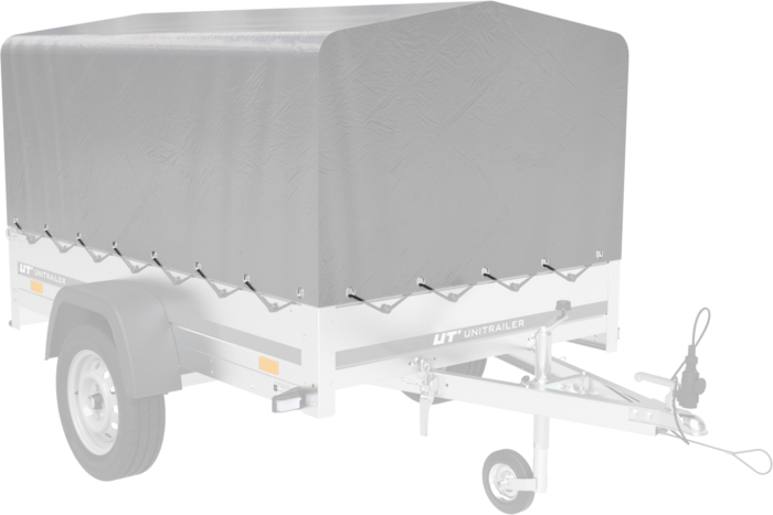 Remorque 750 kg 200 x 125 avec bâche dôme et arceau Garden Trailer 201 KIPP – Image 12