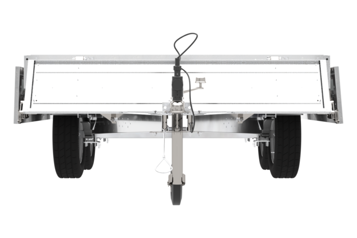 remorque deux essieux 254x151 avec roues unitrailer solid 250/2 dmc 750 kg – Image 11