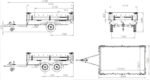 remorque deux essieux 254x151 avec roues unitrailer solid 250/2 dmc 750 kg – Image 21