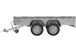 remorque unitrailer 264/2 kipp avec roue jockey, tige de support de bâche et bâche plate grise – Image 5