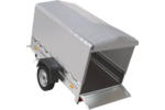 Remorque 750 kg 200 x 125 avec bâche dôme et arceau Garden Trailer 201 KIPP – Image 4