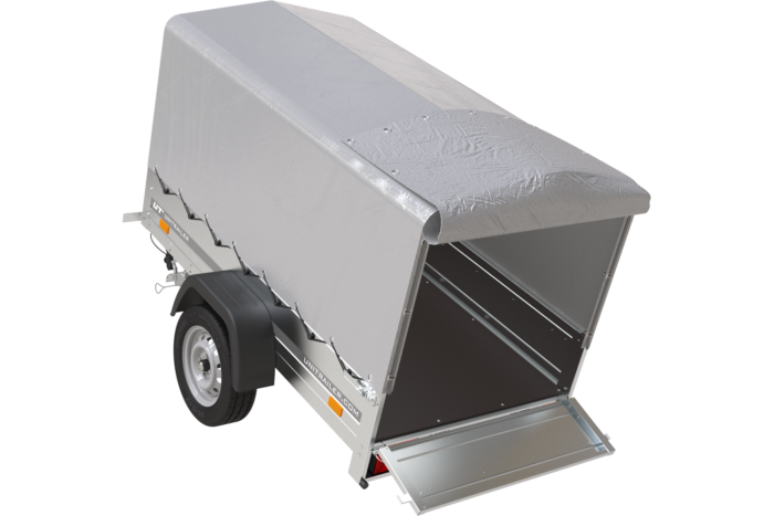 Remorque 750 kg 200 x 125 avec bâche dôme et arceau Garden Trailer 201 KIPP – Image 4