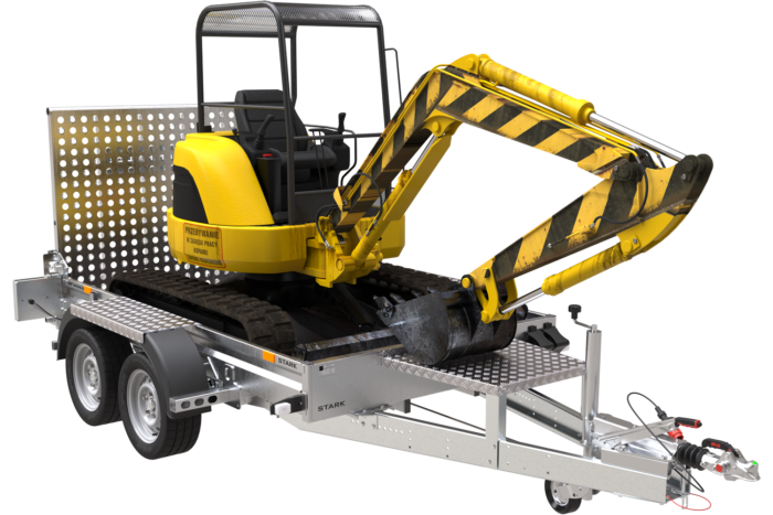 Remorque de chantier pour le transport d'une mini pelle - UNITRAILER STARK 3 260 – Image 13