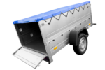Remorque neuve 200x106 avec bâche plate, rehausses de ridelles et roue jockey - Garden Trailer 200 KIPP – Image 5