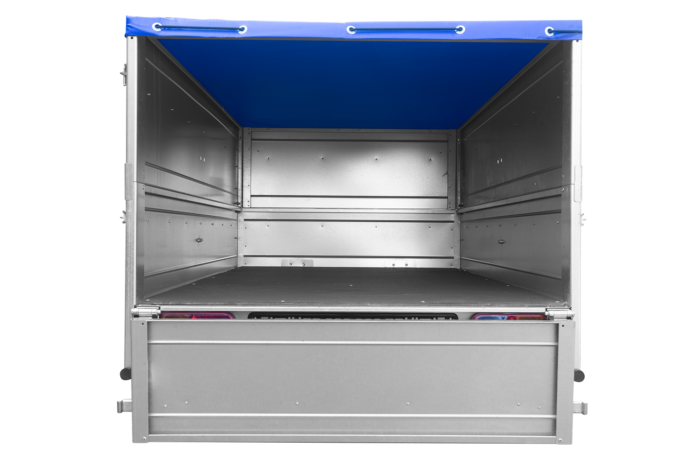 Remorque neuve 200x106 avec bâche plate, rehausses de ridelles et roue jockey - Garden Trailer 200 KIPP – Image 7