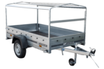 Remorque routière avec bâche haute, arceau et roue jockey 230x125 Garden Trailer 230 KIPP – Image 10