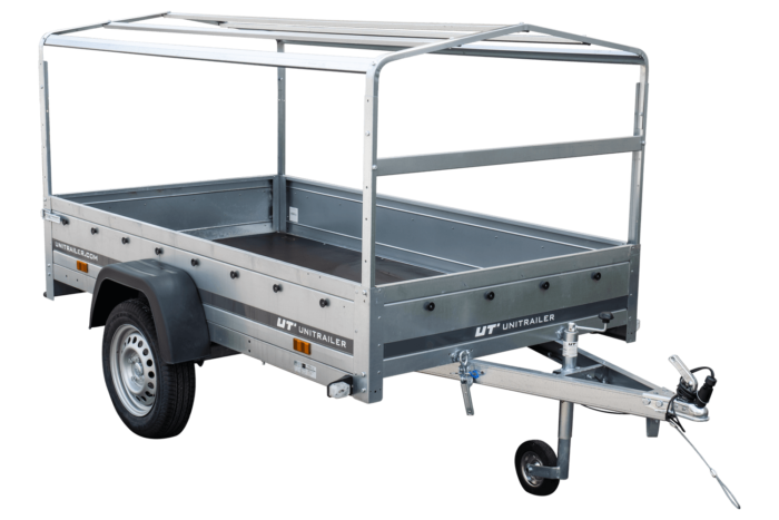 Remorque routière avec bâche haute, arceau et roue jockey 230x125 Garden Trailer 230 KIPP – Image 10