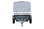 Remorque routière avec bâche haute, arceau et roue jockey 230x125 Garden Trailer 230 KIPP – Image 7