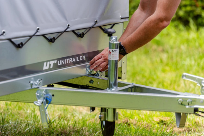 Remorque routière avec bâche haute, arceau et roue jockey 230x125 Garden Trailer 230 KIPP – Image 14