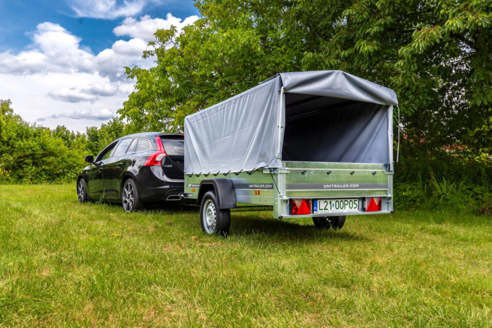 Remorque routière avec bâche haute, arceau et roue jockey 230x125 Garden Trailer 230 KIPP – Image 16