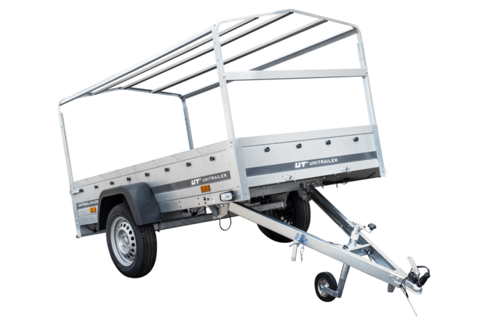 Remorque routière avec bâche haute, arceau et roue jockey 230x125 Garden Trailer 230 KIPP – Image 13
