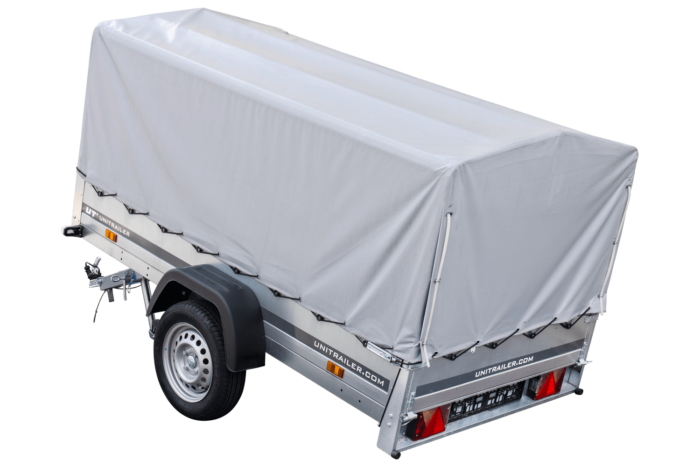 Remorque routière avec bâche haute, arceau et roue jockey 230x125 Garden Trailer 230 KIPP – Image 4