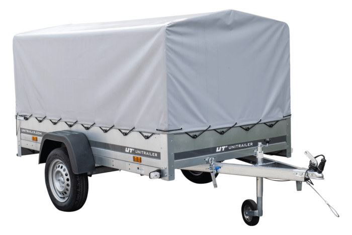 Remorque routière avec bâche haute, arceau et roue jockey 230x125 Garden Trailer 230 KIPP – Image 6