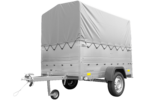 Remorque simple essieu 200x106 avec bâche haute, arceau, rehausses de ridelles et roue jockey - Garden Trailer 200 KIPP – Image 5