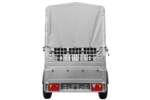 Remorque tôle Garden Trailer 200 KIPP 200x106 cm [avec rehausses grillagées, bâche haute et arceau] – Image 5