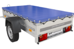 Remorque Garden Trailer 200 Kipp avec roue jockey et bâche plate bleue – Image 6