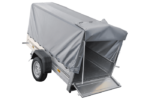 Remorque automobile Garden Trailer 200 KIPP 200 x 106 cm avec bâche haute, arceau et roue jockey PTAC 500 kg – Image 6