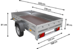Remorque pour auto 230 x 125 cm Garden Trailer 230 KIPP – Image 11