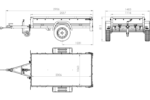Remorque simple essieu 200x106 avec bâche haute, arceau, rehausses de ridelles et roue jockey - Garden Trailer 200 KIPP – Image 8