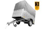 Remorque simple essieu 200x106 avec bâche haute, arceau, rehausses de ridelles et roue jockey - Garden Trailer 200 KIPP – Image 2