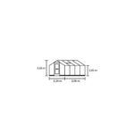 JULIANA - Serre Compact polycarbonate 10mm 6.6 m² - Aluminium anthracite