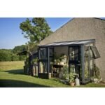 JULIANA - Serre de jardin véranda murale verre trempé 4.4 m² - Aluminium anthracite – Image 2