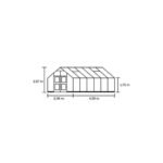 JULIANA - Serre Premium en verre trempé 3 mm 13.0 m² - Aluminium naturel