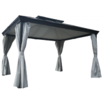 COULEURS DU MONDE - Pergola OPALE autoportante Anthracite 3 x 3.60 m – Image 2