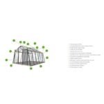 ACD - Serre Piccolo 4.74 m² verre trempé sécurit 4 mm - Aluminium naturel – Image 6
