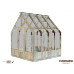 PALMAKO Serre de jardin Emilia 5.8 m² en bois traité autoclave et verre trempé 4 mm – Image 2