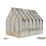PALMAKO Serre de jardin Emilia 8.7 m² en bois traité autoclave et verre trempé 4 mm – Image 2