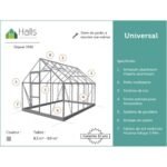 HALLS - Serre de jardin Universal 9.9 m² en verre 3 mm - Vert – Image 4