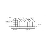 HALLS - Serre de jardin Magnum 9.9 m² polycarbonate 6 mm – Image 11