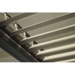 Tonnelle Bioclimatique Zéphir 3x4 m en aluminium avec lames motorisées - Blanc – Image 12
