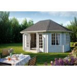 PALMAKO Tonnelle de jardin Hanna 20.3 m² avec plancher en bois massif 44 mm – Image 2
