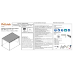 Tonnelle Zéphir Bioclim 3x4 m en aluminium avec lames orientables - Gris – Image 9